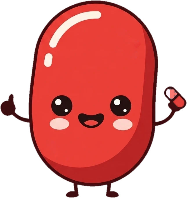 Billy Bacillus giving a thumbs up